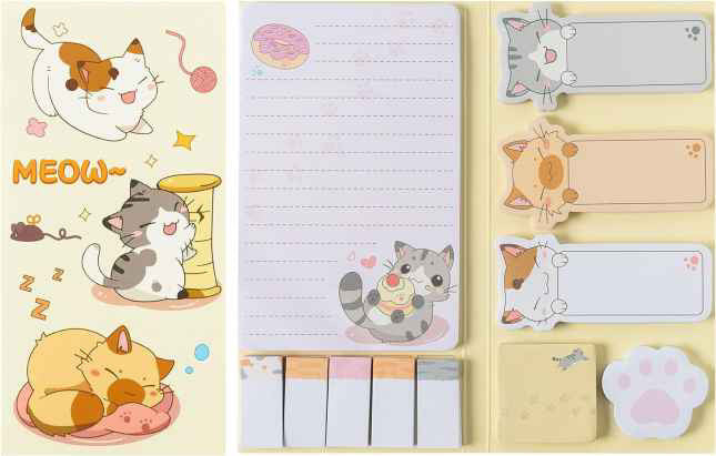Sticky Note Booklet Set - Meow - PREORDER 6/21-6/24