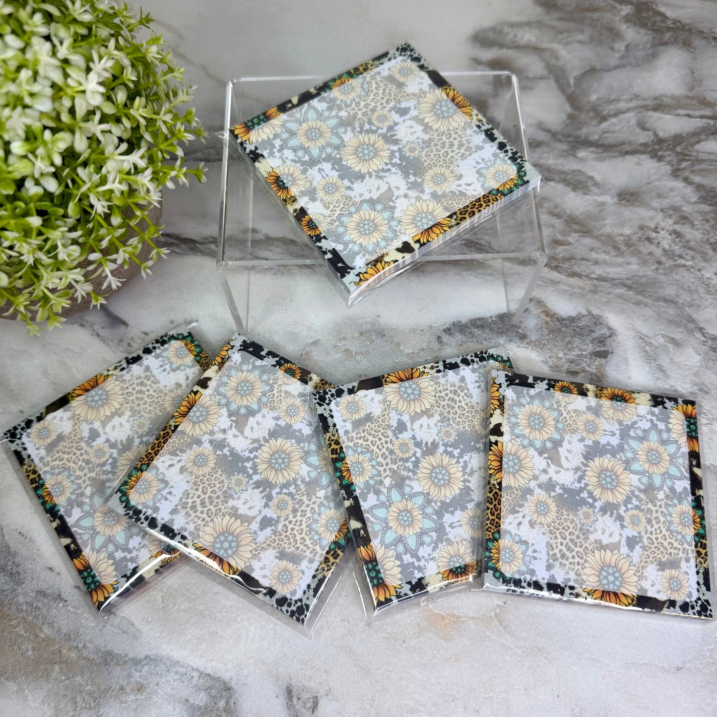 The Sticky Note Collection - Turquoise Sunflower