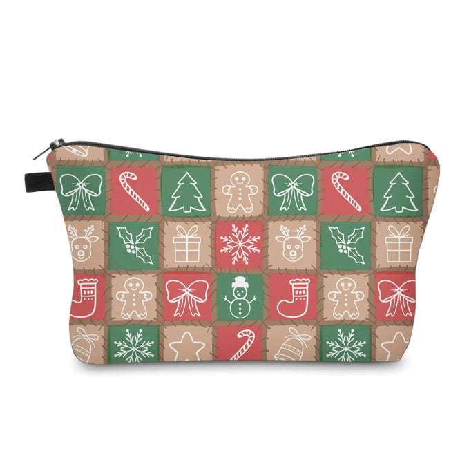 Pouch - Christmas Squares - PREORDER