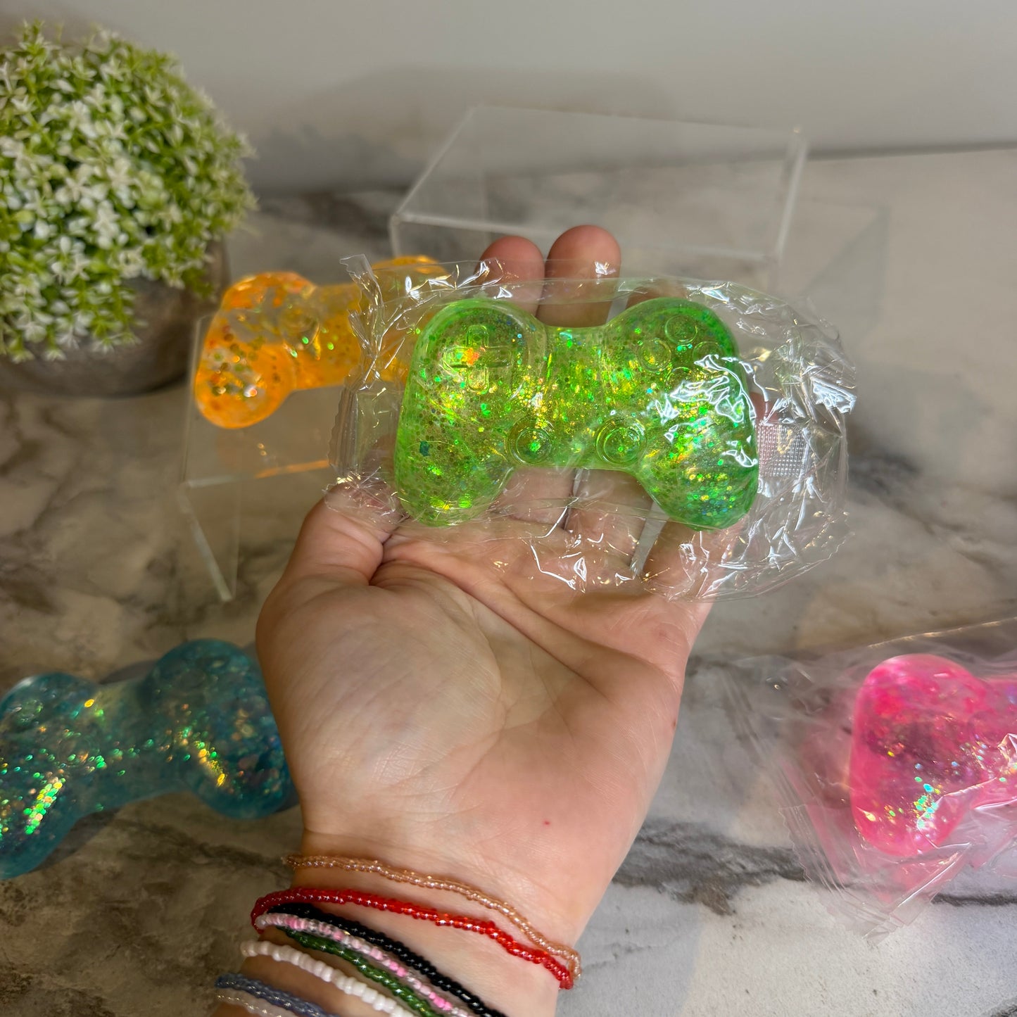 Squishy Toy - Glitter Game Controller