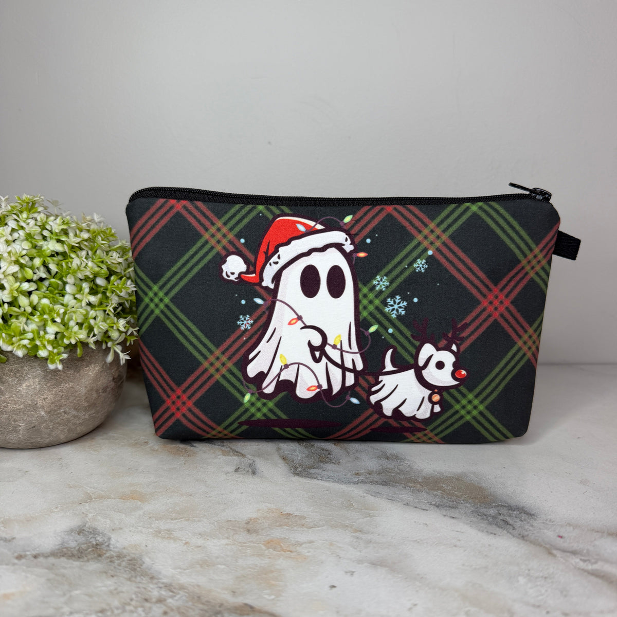 Pouch - Christmas Ghost Dog