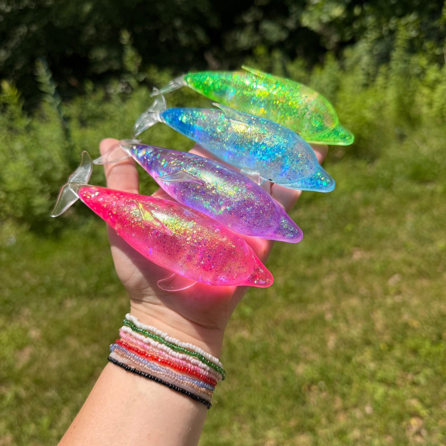 Squishy Toy - Glitter Dolphin
