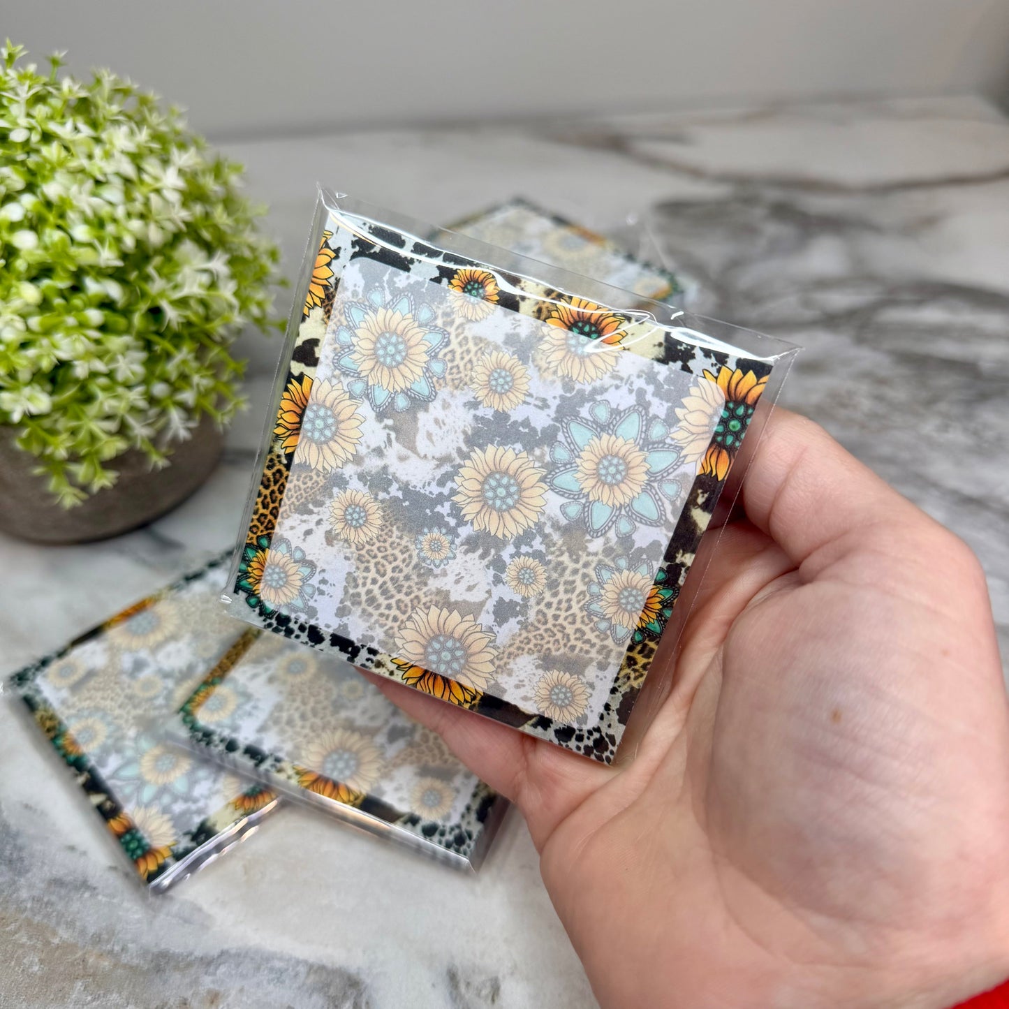 The Sticky Note Collection - Turquoise Sunflower