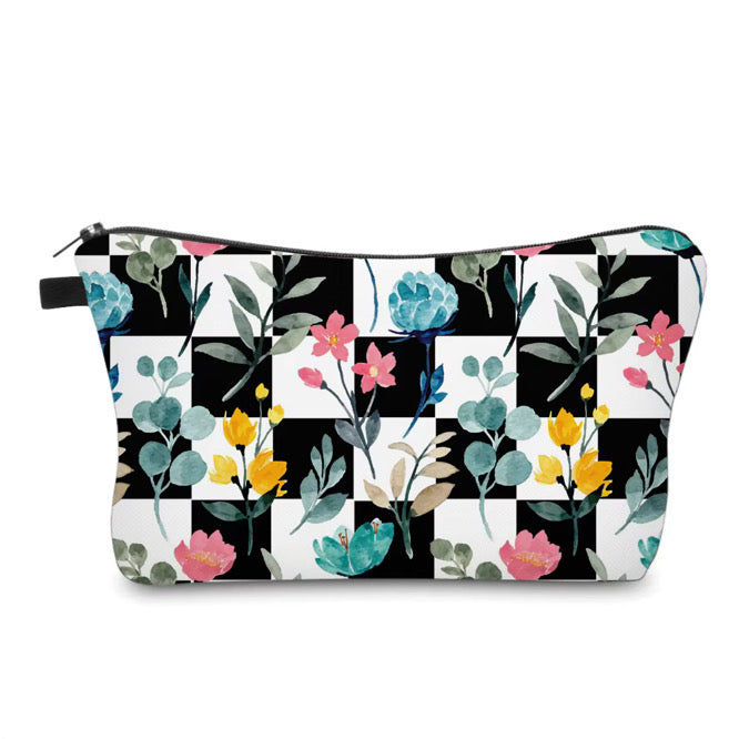 Pouch - Floral Checker