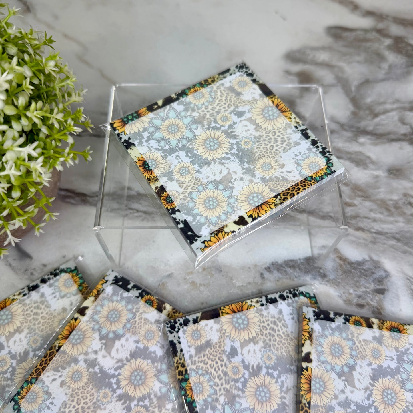 The Sticky Note Collection - Turquoise Sunflower