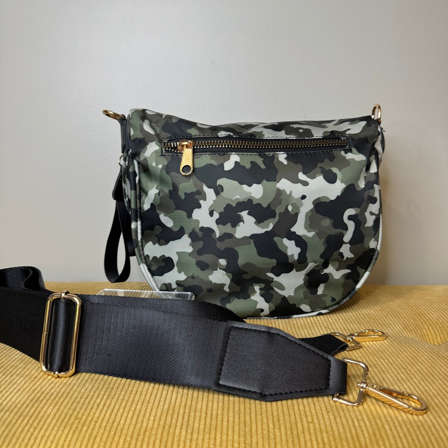 Roni - Nylon Crossbody - Green Camo - PREORDER