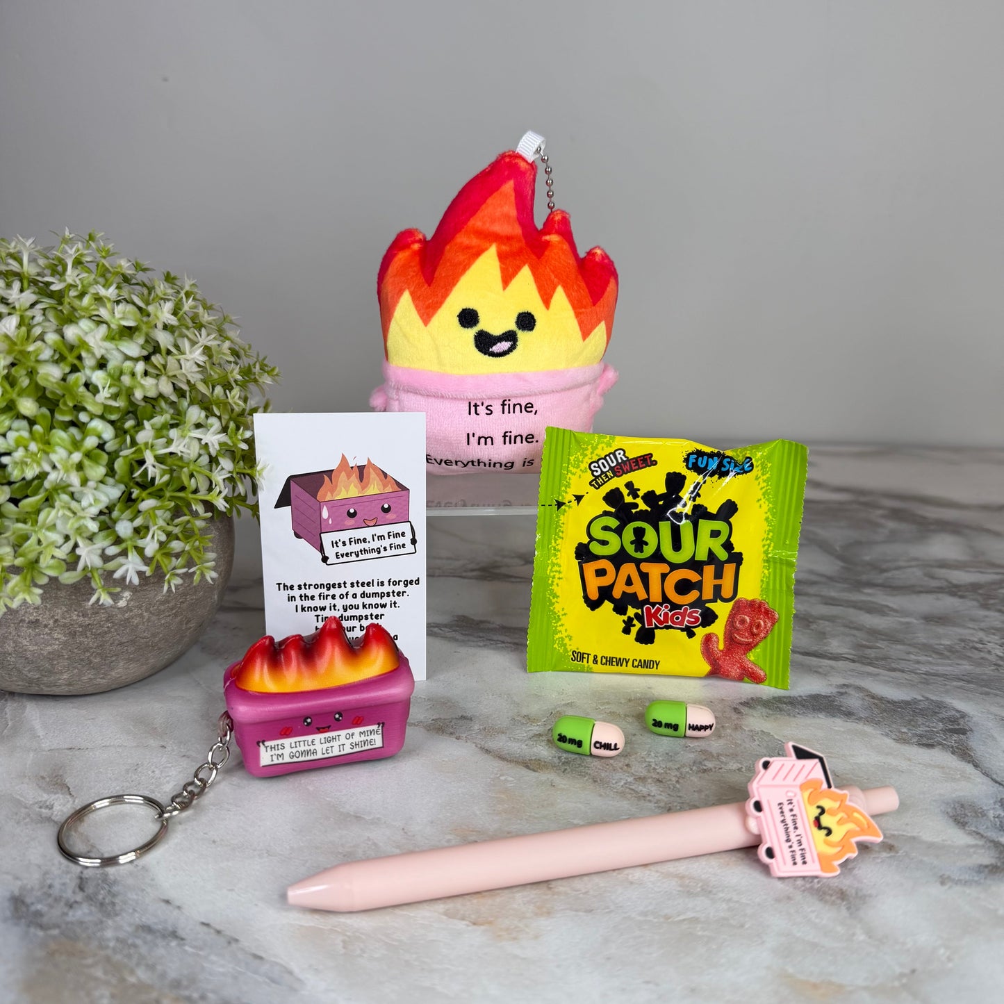 Bundled Set - Dumpster Fire Plush + More