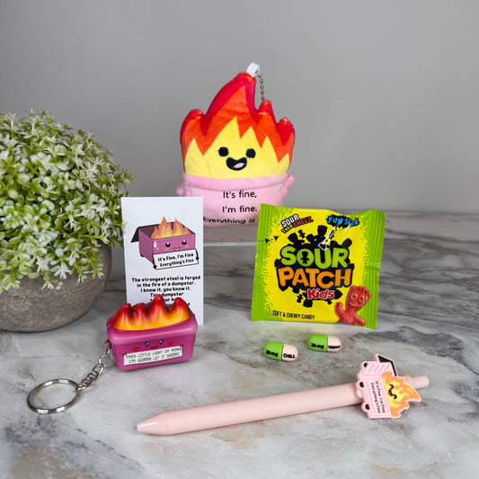 Bundled Set - Dumpster Fire Plush + More
