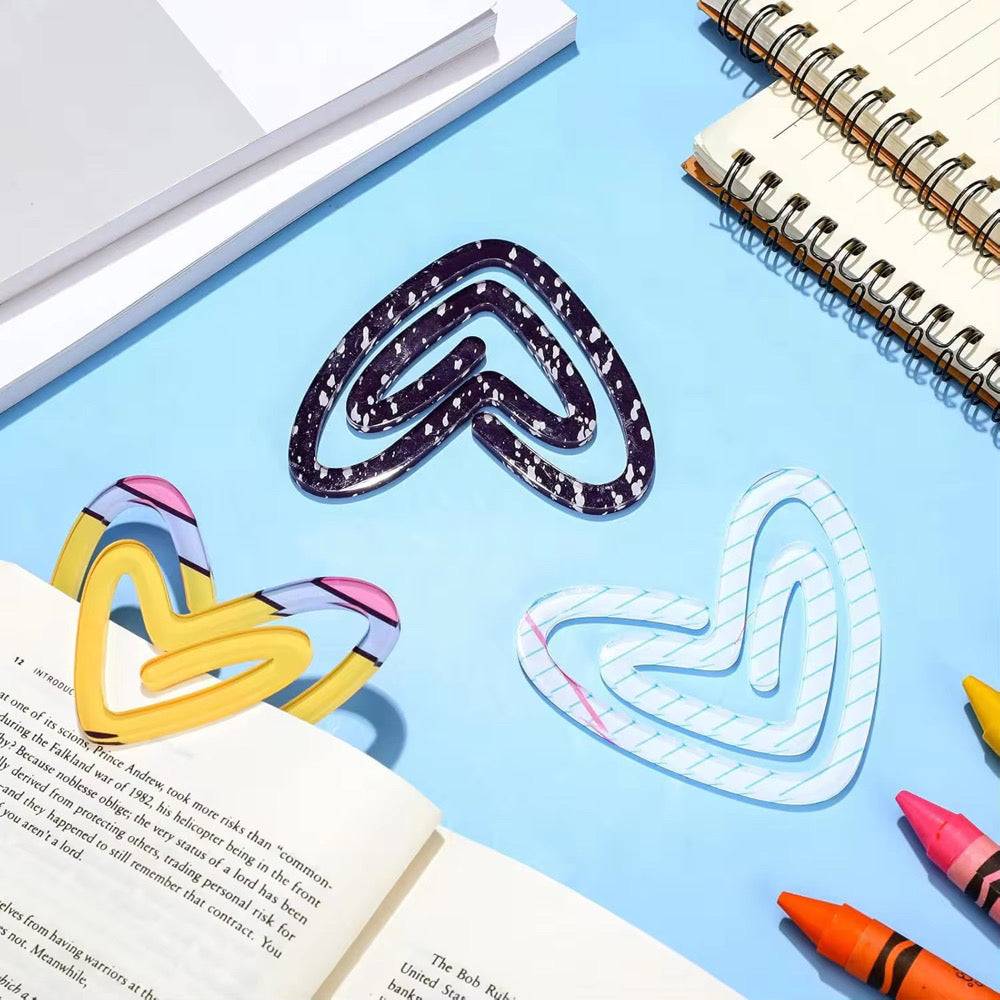 Jumbo Paperclip - Heart Notebook Paper