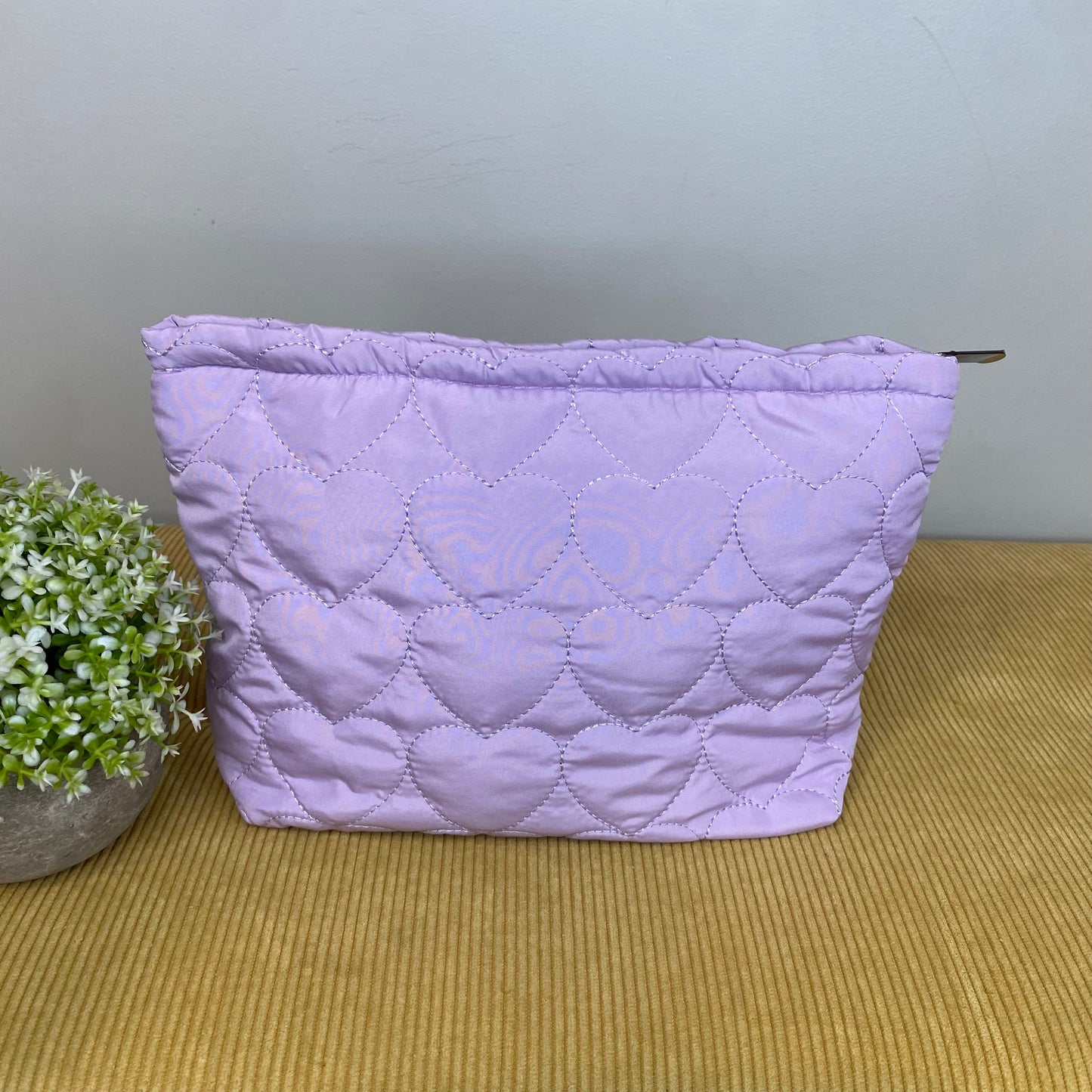 Puffer Pouch - Heart - Light Purple