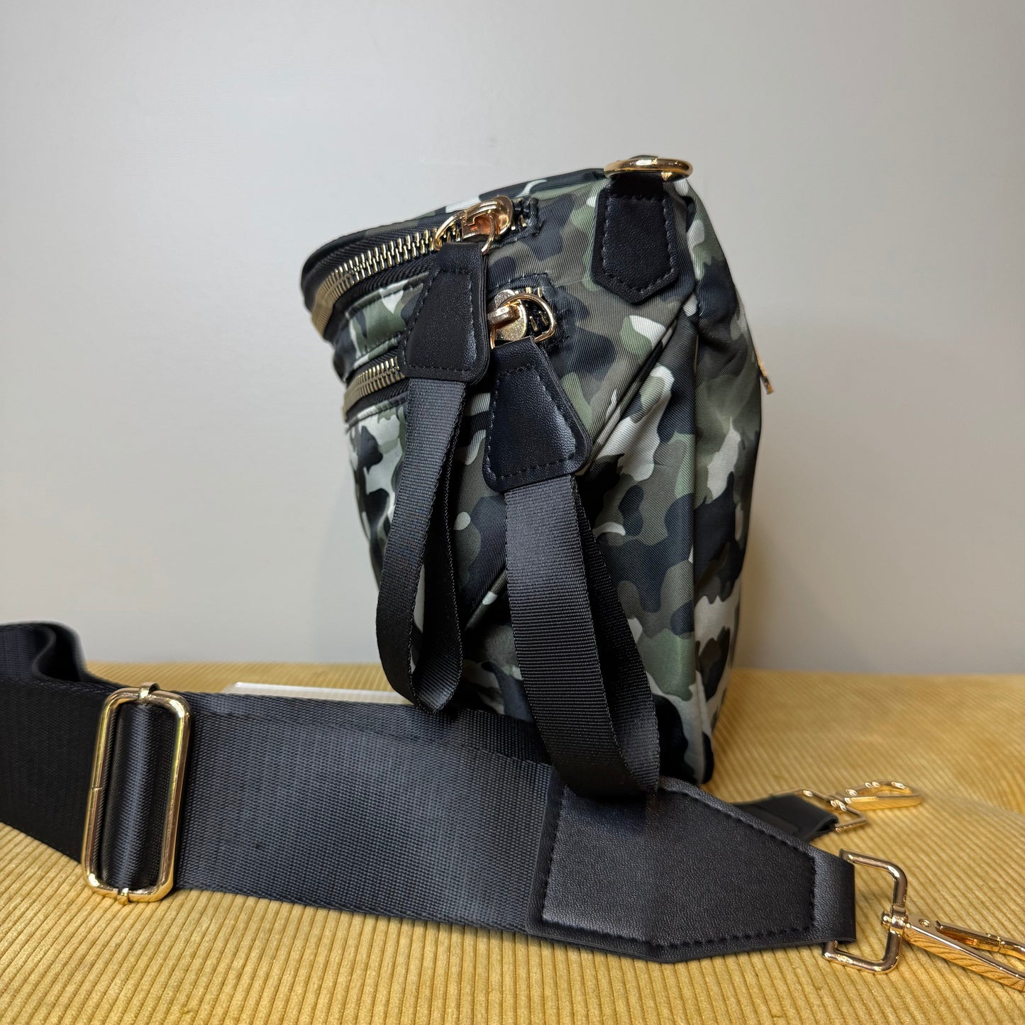 Roni - Nylon Crossbody - Green Camo - PREORDER