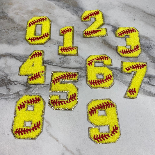 Patch Chenille - Softball Numbers