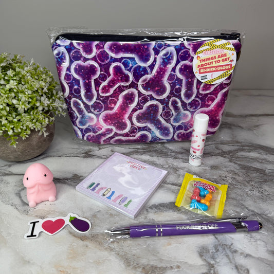 Bundled Set - Adult, Purple Glitter Penis #2