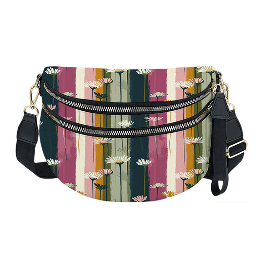 The Roni Nylon Crossbody - Daisy Stripe