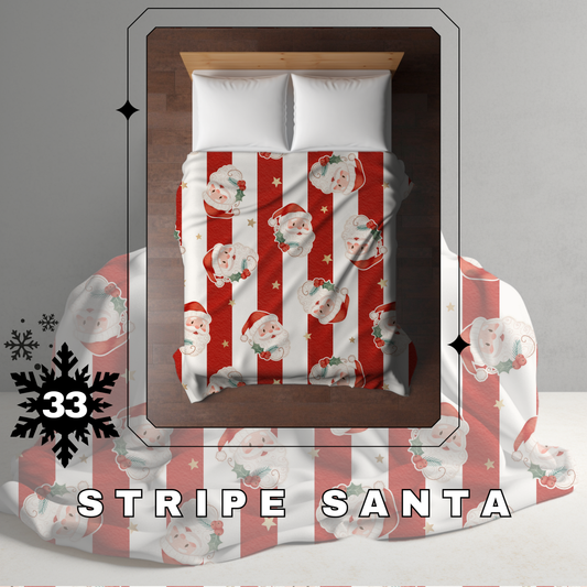 Blanket Christmas - Stripe Santa - PREORDER
