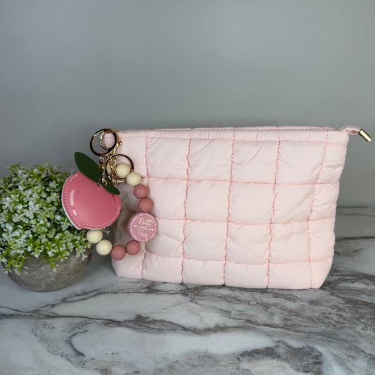 Bundled Set - Light Pink Puffer Pouch Bag