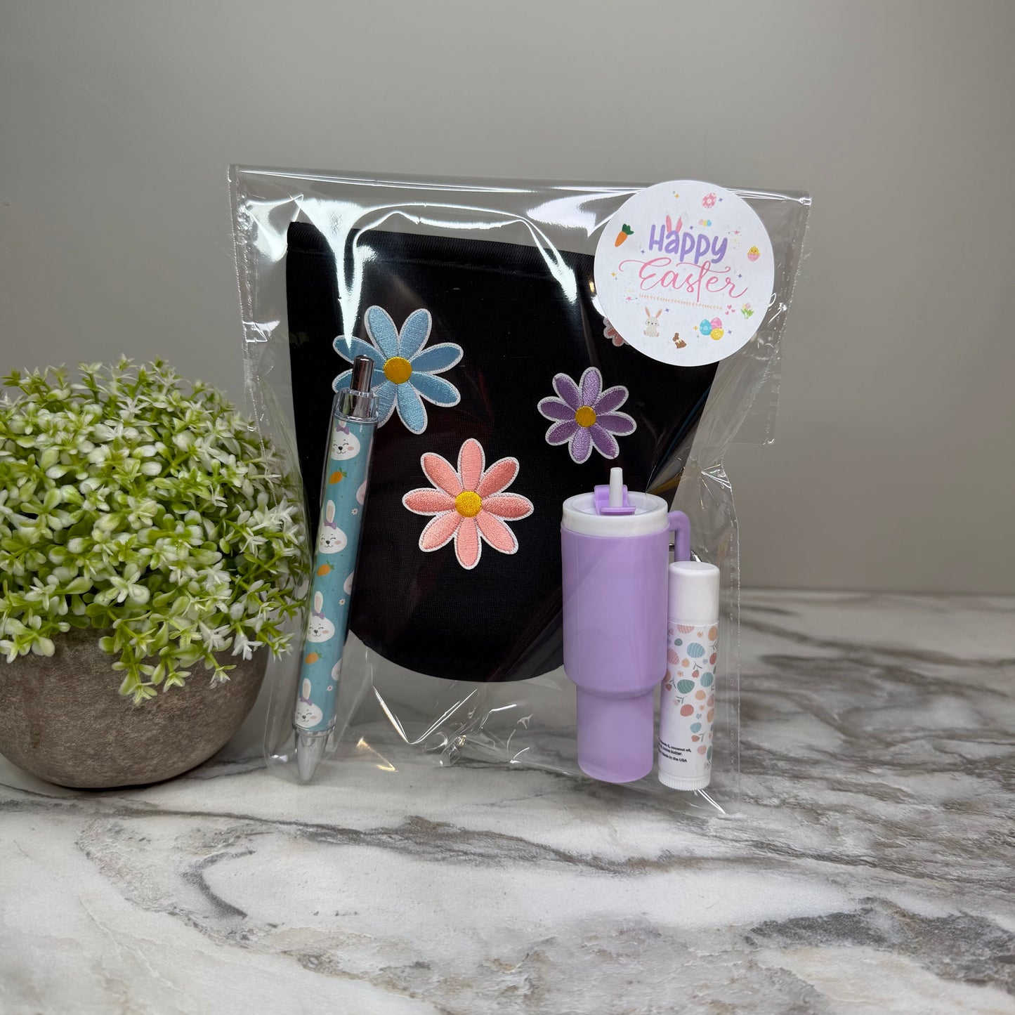 Bundled Set - Floral Patches Black