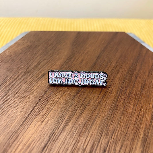 Pin - Adult, Three Moods