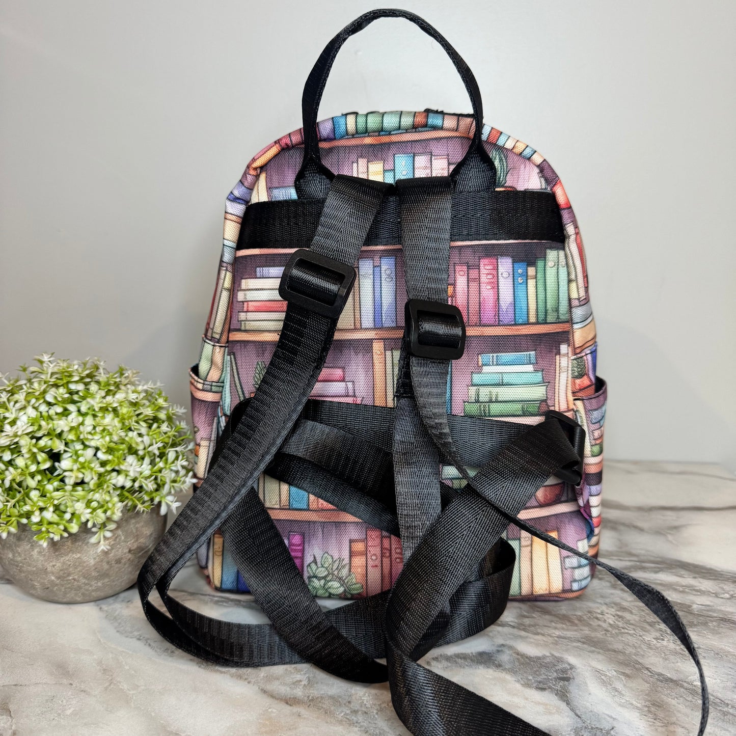 Mini Backpack - Book Shelves