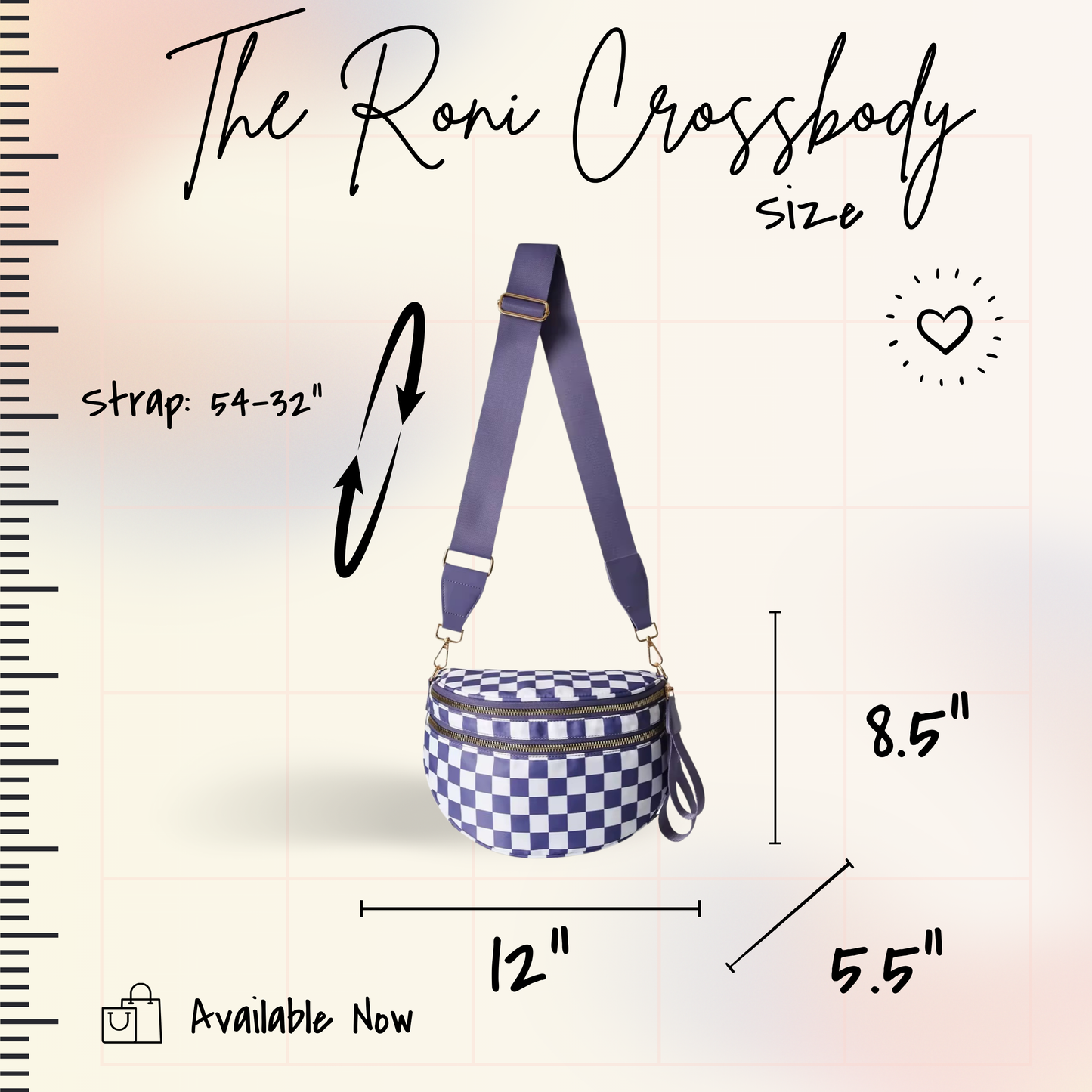 Roni - Nylon Crossbody - Red Plaid - PREORDER